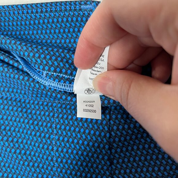 Spanx Sunshine Solutions 6'" Geo Scape Blue Shorts Plus Size  3X - Picture 9 of 10